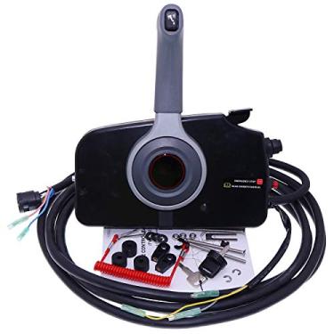 Imagem de YIXIN Caixa de controle remoto externo do acelerador 67200-99E56 compatível com motor de barco de popa Suzuki Push to Open 8 pinos