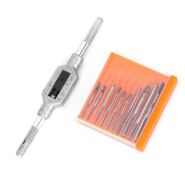 Imagem de 10pcs Mini Tap Set Definir Aço de Alta Velocidade M1-M3.5, para Batidas de Metal, Economize Tempo de Processamento (11pc Mini Tap Set)
