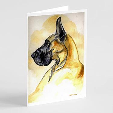 Imagem de Caroline's Treasures 7071GCA7P Cartões de felicitações e envelopes Fawn Great Dane Pacote com 8, 7 x 5, multicolorido