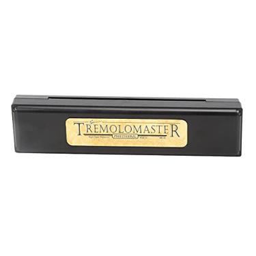 Imagem de Gaita Diatônica Em C Key, Professional 24 Buracos Gaita Com Palhetas de Bronze de Fósforo para Iniciantes Entusiastas da Música Infantil (Preto fosco)