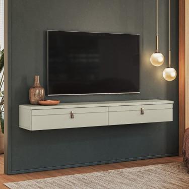 Imagem de Rack Suspenso para Tv até 50 Polegadas 180cm OFF WHITE BEGE AC