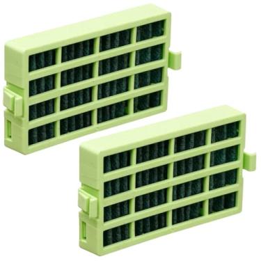 Imagem de 2 Filtro Geladeira compatível com Consul Bem Estar para Modelos CRM45, CRM47, CRM49, CRM50, CRM51, CRM52, CRM55, CRM56 - Antiodor, Desodorizador e Antibactéria - Cor Verde