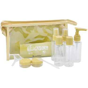 Imagem de Kit de frascos 10 peças Viagem Produtos Cuidado pessoal Bagagem de bor