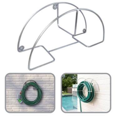 Imagem de Suporte Enrolador de Mangueira Até 50 metros de Metal Não Enferruja Nã