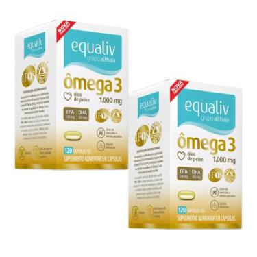 Imagem de Kit C2 Ômega 3 Suplemento Ação Anti-inflamatória - Equaliv - Equaliv P