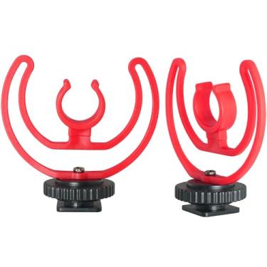 Imagem de LUORNG Suporte de suporte de choque para câmera DSLR dedicado para entrevista, 2 peças, acessório adequado para blogs de vídeo, transmissão ao vivo, entrevistas de videoconferência