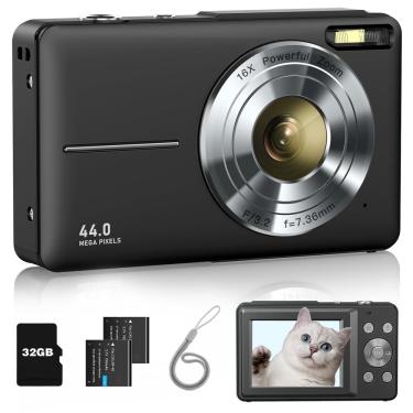 Imagem de Câmera digital Lecran fhd 1080P 44MP com bateria 32GB Card 2