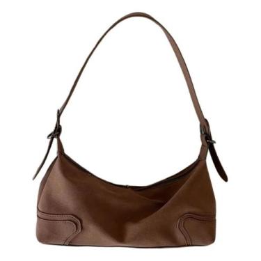 Imagem de Bolsa Feminina Média De Camurça Elegante Trabalho Faculdade - Alwy