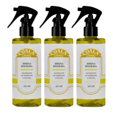 Imagem de Kit 3 Odorizante de Ambientes e Tecidos Ameixa Dourada 260ml - Coala E