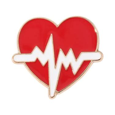 Imagem de Moda série médica metal esmalte broche estetoscópio masculino feminino