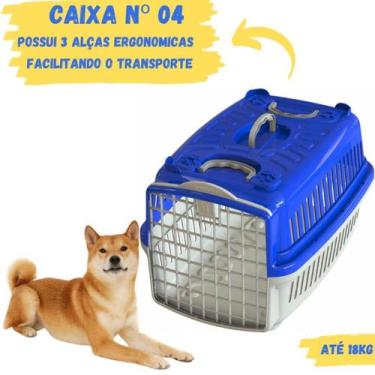 Imagem de Caixa De Transporte Para Cachorro Médio Porte Avião Pet Shop Veterinár