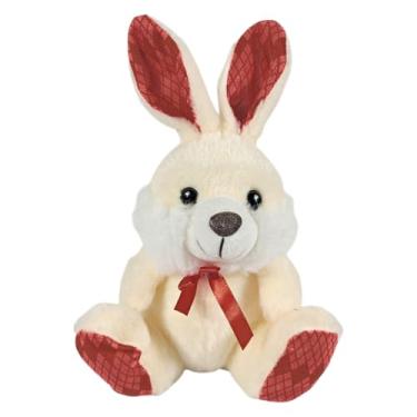 Imagem de Coelho De Pelúcia Com Lacinho 20cms Presente Decoração (Creme)