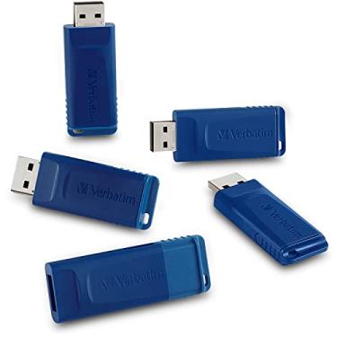 Imagem de Flash Drive Verbatim Store 'n' Go USB 2.0, Azul, 16 GB 5 Pack