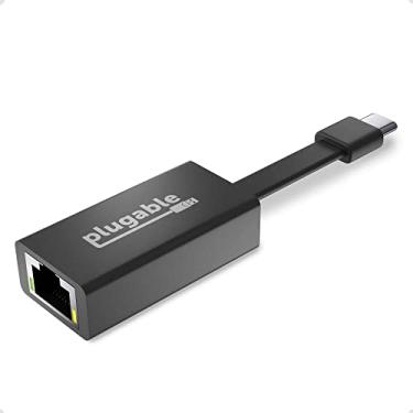 Imagem de Plugable Adaptador USB C para Ethernet, velocidade Gigabit rápida e confiável, adaptador Thunderbolt 3 para Ethernet compatível com MacBook Pro, Windows, Mac OS e ChromeOS