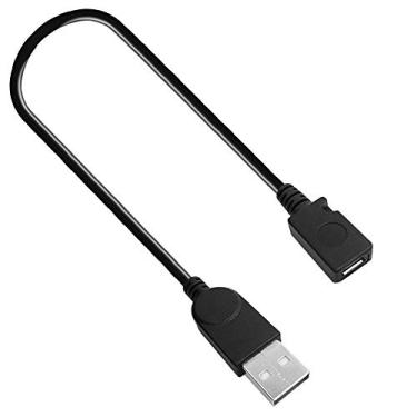 Imagem de AFUNTA Cabo de extensão USB 2.0 Micro 5 pinos fêmea para USB macho padrão para transferência de dados - 12,7 cm