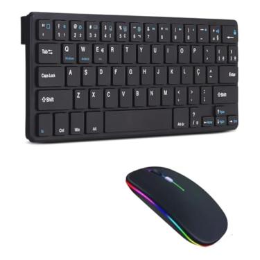 Imagem de Teclado + Mouse Bluetooth Para Galaxy Tab S6 Lite(Preto)