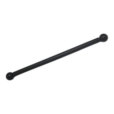 Imagem de Ioensy Suporte para poste de iluminação pública, braço de substituição, peça decorativa para poste de iluminação pública, braço cruzado para de pública, , Bola Preta de 41 Cm