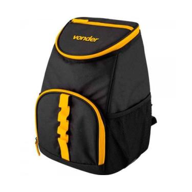 Imagem de Mochila Térmica Vonder 10 Litros Preto Mtv 010 Preto/Amarelo