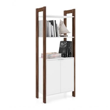 Imagem de Armario 02 Portas Multiuso Az1009 Branco Nogal