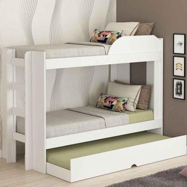 Imagem de Treliche Solteiro 100% Mdf Bia Cimol Branco Branco