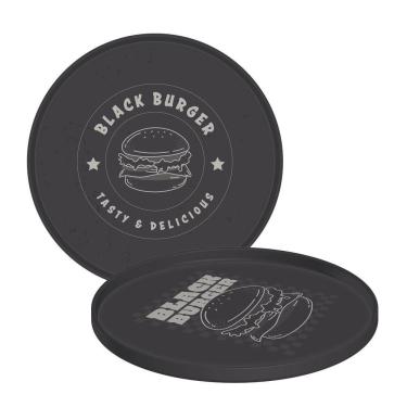 Imagem de Prato Tramontina Black Burger Em Polipropileno Cinza Tramontina