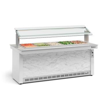 Imagem de Buffet Refrigerado Gelopar 5 Cubas Branco 50-60hz 220v Gbrf-200