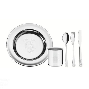 Imagem de Kit Infantil Tramontina Para Refeição Em Aço Inox 5 Peças Tramontina