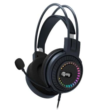 Imagem de ELG, HGMZ Headset Gamer Mizar 7.1, 3D, Surround, Conexão USB, RGB, Almofada em Tecido Respirável, Microfone Flexível com Pop Filter, Som Imersivo