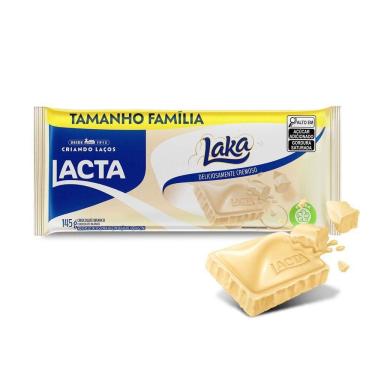 Imagem de Barra de Chocolate Branco Lacta Laka 145g