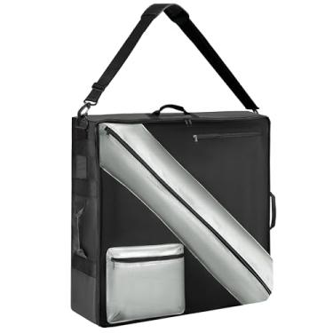 Imagem de WKALEOBAG Bolsa De Armazenamento Para Cercadinho Cachorro, Cerca Portátil Viagens Trailer, Compatível Com A Maioria Das Bolsas Ombro Animais Estimação 24" Altura, 8 Painéis E 9 Estacas, Patente Pend