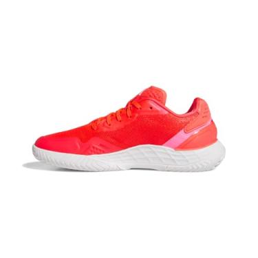 Imagem de adidas Tênis feminino Defiant Speed 2, Vermelho lúcido/zero metálico/rosa lúcido, 39