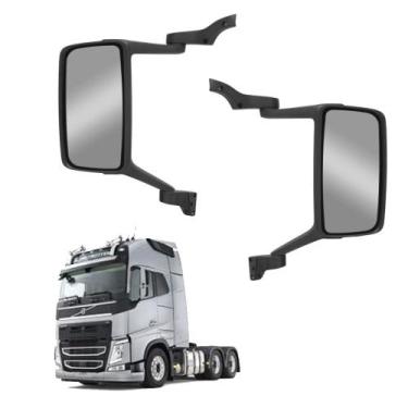 Imagem de Retrovisor p Volvo FM FH 2010 2011 c Desembaçador Elétrico - Fabbof