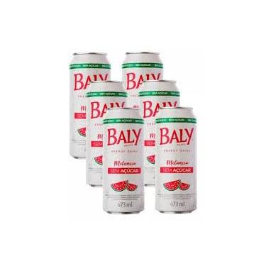 Imagem de Energético Baly Melancia Zero Açúcar 6unx473ml