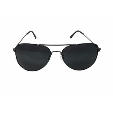 Imagem de Óculos de sol aviador Preto lente cinza - Unique