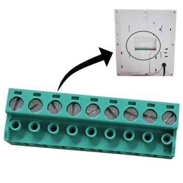 Imagem de Subconjunto Borne Verde 9 Terminais Blc Para Video Porteiro Hdl