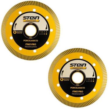Imagem de 2 Peças Disco Diamantado 110MM Porcelanato Turbo Extra Fino Stein
