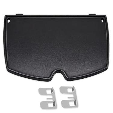 Imagem de Criditpid Chapa De Ferro Fundido 6558 Para Acessórios Grelhas A Gás Weber Série Q1000 Q1200 Q1400 Q100 Q120 Q140, Peças Grelha, Substituição Q100, Q1000, 12,6 X 8,6 Polegadas