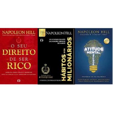 Imagem de kit 3 livros O seu direito de ser rico + Hábitos dos milionários + Ati
