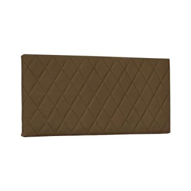 Imagem de Painel de Cama 160cm Diamante Suede Caramelo - Lucadi Home