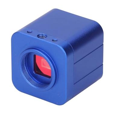 Imagem de Câmera de Microscópio Industrial, Microscópio Digital USB 1080P 24MP Com Ampliação de 180X e Luzes de Anel LED Ajustáveis ​​Com Controle Remoto Câmera Eletrônica Indústria