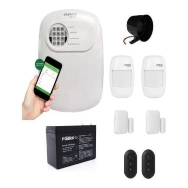 Imagem de Kit Central De Alarme Com 4 Sensores Sem Fio Intelbras