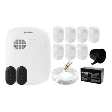 Imagem de Kit Alarme Residencial Comercial Intelbras 7 Sensores C/ App