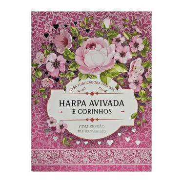 Imagem de Harpa e corinhos rosa pink floral capa dura com refrão em vermelho Let