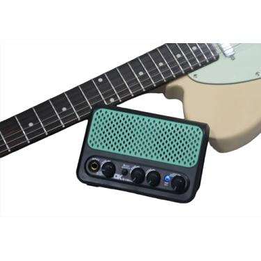 Imagem de Amplificador Guitarra Portátil iG-10DMini com Bateria Eletrônica 30 Ritmos Bluetooth 10W Alto-Falante Duplo Recarregável USB-C Modos Clean/Overdrive e Entradas AUX/Fone para Prática em Casa/Viagem