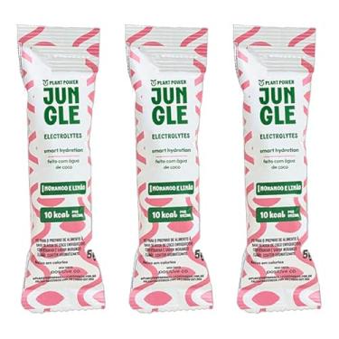 Imagem de Kit 3X: Repositor Eletrolítico Electrolytes Morango e Limão Jungle 5g