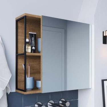 Imagem de Armário de Banheiro Espelheira com 1 Porta Click Mel Z54 - Mpozenato, 