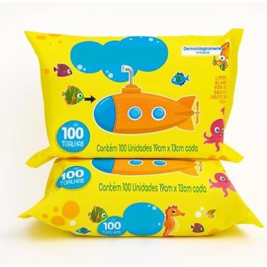 Imagem de Kit 200 Lenço Umedecido Kit Toalhas Umedecidas Bebe Praticidade e Cuidado em Cada Toque Linha Premium M5 Armarinhos