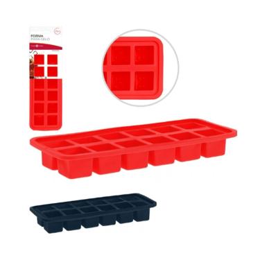 Imagem de Forma De Gelo Silicone 12 Cubos Drink