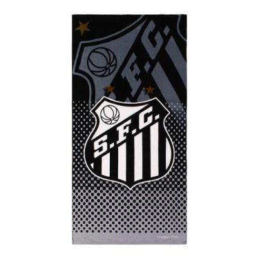 Imagem de Toalha De Banho E Praia Time Aveludada Santos Oficial - Buettner