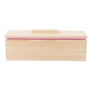 Imagem de KIMISS Mold de Sabão de Silicone Retângulo de 900 Ml Com Tampa - Ferramenta de Bricolage Versátil para Bolos de Assadeira, Sorvete e Chocolate - Não tóxico, Lava louça de Silicone Com Casca de Madeira